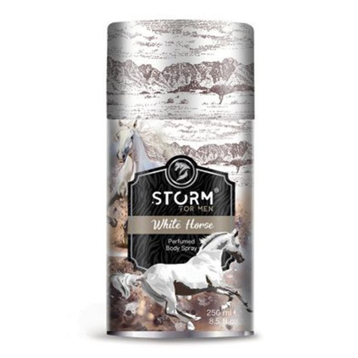 Storm White-Horse Body Spray For Men - 250ML / Body Perfume / Latest / Turkey Made
