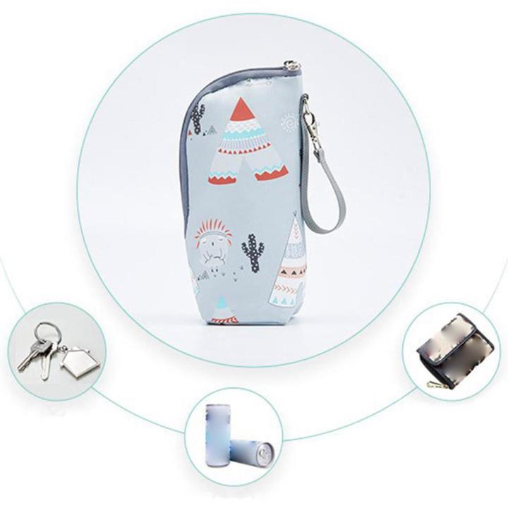 Portable Baby Bottle Warmer Bag, Baby Feeding Bottle Warmer, Travel Mug Thermostat, Beverage Cooler Bag, Keep Hot and Cold