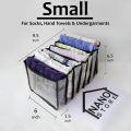 6 | 7 | 11  Storage Organizer | Storage bag | Grid Cells Socks and Undergarment Organizer  Foldable underwear box Wardrobe clothes storage box Net fabric | closet organizer. 