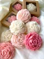 Mini Peony Flower Scented Candle - Decorative Floral Shaped Fragrance Candle. 
