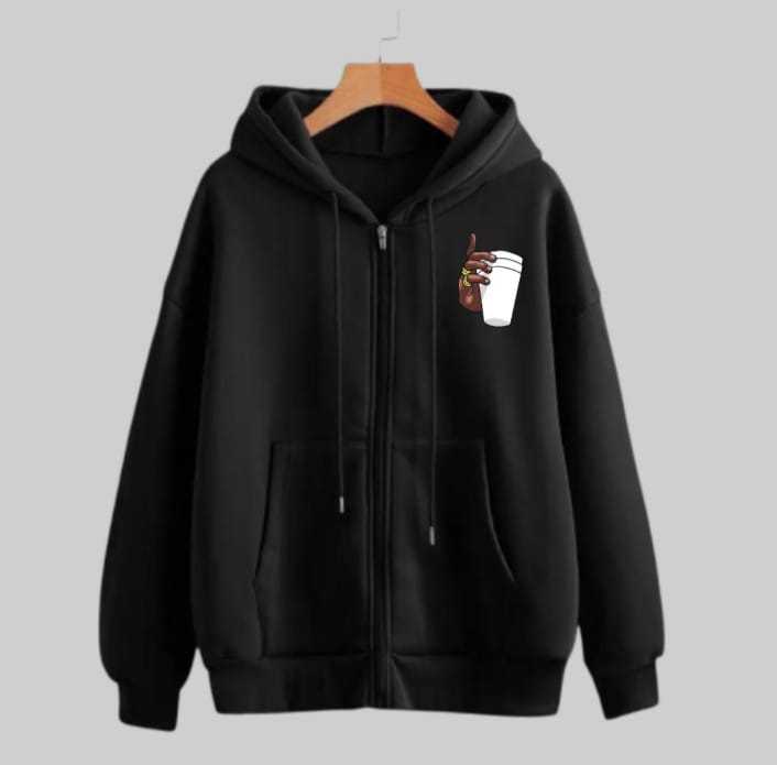 Trendy zipper Print Hoodie in Full sleeves Pocket Drawstring Casual Pullover GRAPHIC Hodie Clothing Long Sleeves gymwear Huddie Winter Wear  Smart Fit Hoody For Boys/MEN