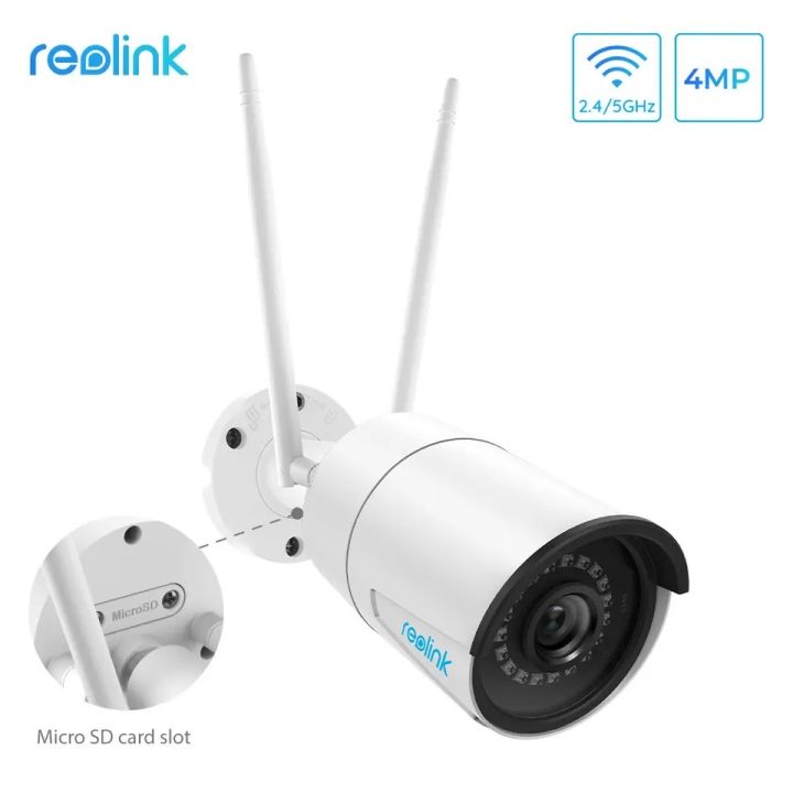 Reolink 2.4 5GHz Dual Band WiFi Security Camera Outdoor 4MP With Audio RLC-410W  (Refurbished)