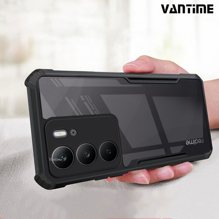 Vantime for Realme C75 4G Case Transparent Back Hard Shockproof Phone Cover