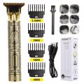 T9 Rechargeable Electric Hair Clipper Professional Hair Barbar Trimmer For men T9 Clipper Shaver Cordless Steel Body. 