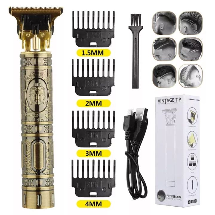 T9%20Rechargeable%20Electric%20Hair%20Clipper%20Professional%20Hair%20Barbar%20Trimmer%20For%20men%20T9%20Clipper%20Shaver%20Cordless%20Steel%20Body%20-%20Image%203