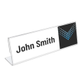Customize Table Name Plate | Premium Quality Acrylic Table Nameplate 3mm Thickness | Sides tapper | Digital Print | Office Accessories For Table | Acrylic Table Name Plate For Office Desk | Acrylic Table Name Plate | Accessories For Office Table & School. 