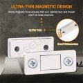 2pcs/Set Strong Magnetic Cabinet Catches Magnet Door Stops Hidden Door Closer With Screws Ultra Thin Cabinet Catch. 