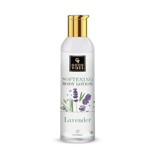 Good Vibes Lavender Softening Body Lotion, 200 ml | Moisturizing, Nourishing, Hydrating Lotion For All Skin Types | No Parabens, No Sulphates, No Animal TestingFROM INDIA)NUSS
