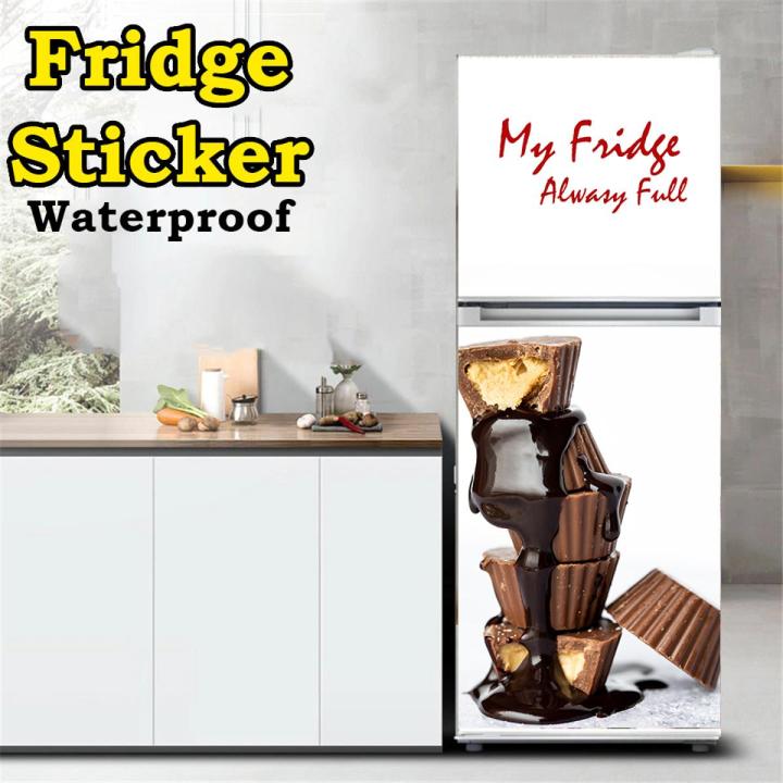 70 x 29 inch Self adhesive Fridge Door Sticker Oil Proof Scratch Proof
