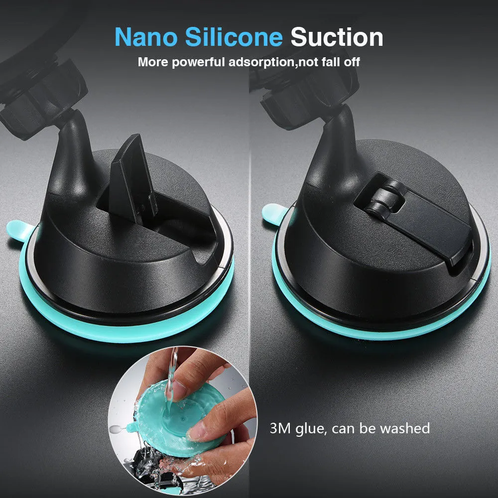 Universal Car Mobile Holder Mobile Holder For Car 3 in 1 Windshield Dashboard Air Vent Clip Compatible with Smartphones