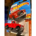 Hotwheels Land Rover Series III Pickup Red Diecast Metal Car Toy FOR KIDS 111/250 HW Hot Trucks Series. 
