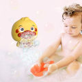 1pc Baby Bath Toys Bubble Machine Duck Music Kids Bath Toy Bathtub Soap Automatic Bubble Maker Baby Bathroom Toy For Children. 