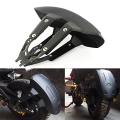 UNIVERSAL Back Mudguard Bike Motorcycle  Black Plastic Motorcycle Rear Wheel for fender Splash Guard Rear Wheel Cover Splash Guard Mudguard with Bracket. 
