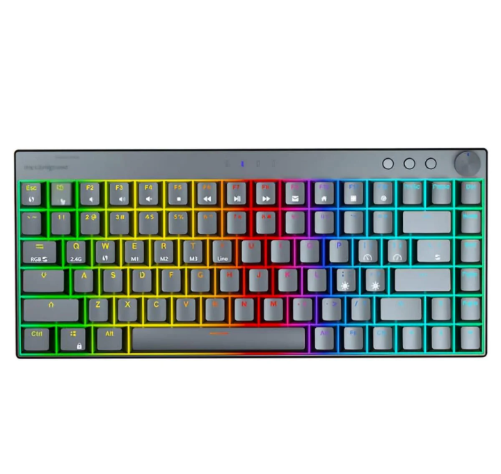 Wireless & Wired Mode, Compact 75% Layout for Gaming & Productivity ...
