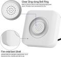 12V Wired Doorbell -Ring- DING DONG Ringer Access Control Wired Doorbell External ABS plastic (Ideal for Home Office Access Control System),. 