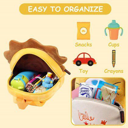 Funky Kids Soft Animal Cartoon Velvet Plush School Backpack Bag For 2 To 7 Years Kids School Backpacks for Kindergarten, Padded Backpack for Girls, Kids Cartoon Animal 3D Bags, School Bags