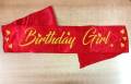 Birthday Girl Sash Happy Birthday Party Decoration. 