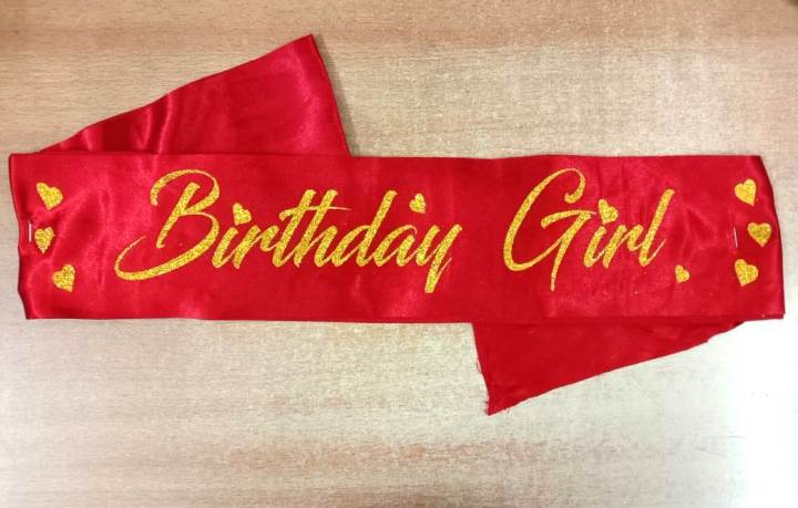 Birthday Girl Sash Happy Birthday Party Decoration