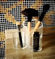 Cosmetic Makeup Organizer Transparent Acrylic Lipstick Holder Display Stand Nail Polish Eyebrow Pencil Storage Box Toothbrush Holder Stationary Holder. 