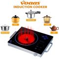 VOAAS Electric Stove 2200watts Model VS-6059C Infrared Cooker Hot Plate Induction Cooker Touch Panel Effective and Constant Temperature Control Smart Cooking Safe and Energy Saving Easy to Clean Healthy Environment Friendly (BLACK). 