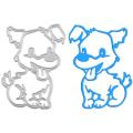 Cartoon Animal Dog Metal Cutting Die Scrapbooking Stencil Album Paper Card Mold. 