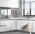 Self Adhesive PVC Wallpaper Sheet for Kitchen Cabinet Door Wall Table Fridge White. 