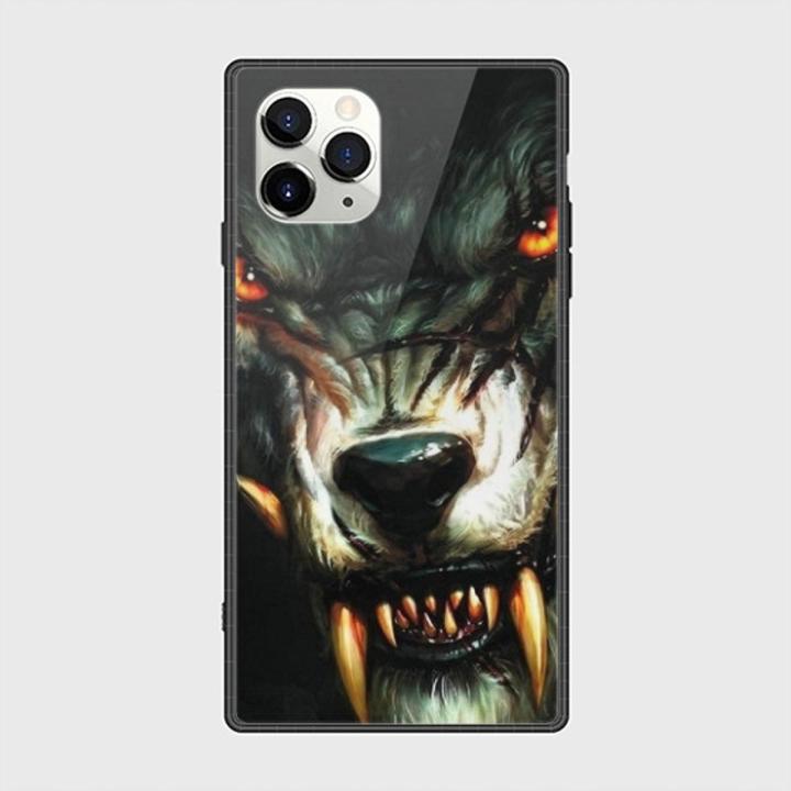 iPhone 12 Pro Cover - SkinLee HQ Square Infinity Glass Case - Abstract WereWolf - SKINLEE-448-1-1005-523