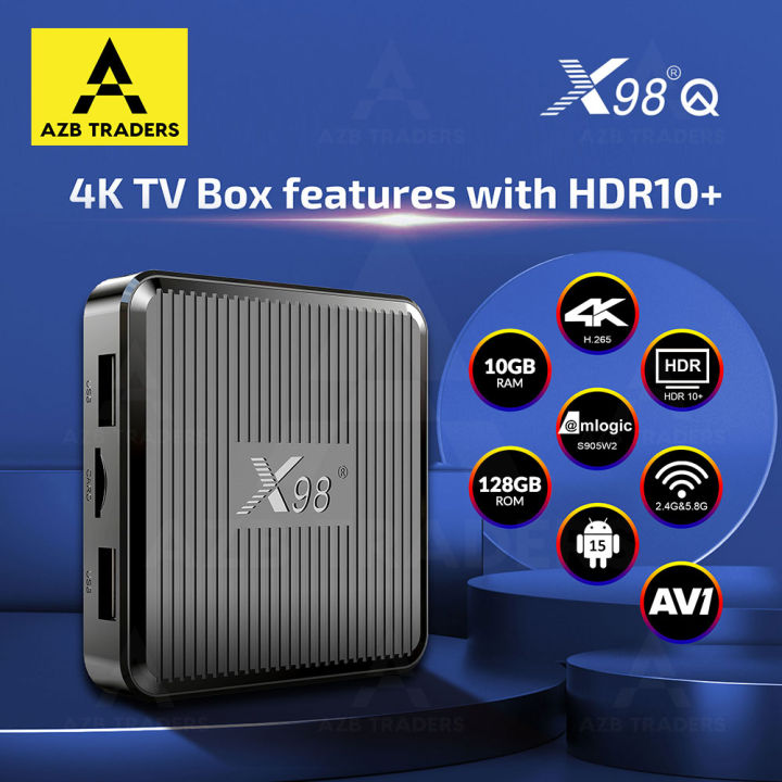 X98Q - 10GB+128GB - Android 15 - 4K - Smart Android Tv Box