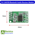 CA6928 Bluetooth Audio Receiver Module 3.3v to 5v  CAS6928 Bluetooth Stereo Audio Receiver Module CAS6928 by Electrica. 