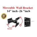 LCD Stand/ Wall Mount / LED Bracket / Wall Bracket Tilt Swivel TV wall mount bracket for 14-26 inch (Revolving / Moving). 