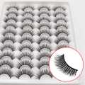 60 Pairs 3D Chemical Fiber Lashes Natural False Eyelashes Dramatic Volume Lashes Makeup Extension Eyelashes. 