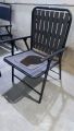 Folding Commode Washroom Chair with pot iron Heavy duty. 