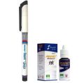 PIANO Smart Wipe Easy White Board Dry Erase Marker With Refilling ink for Whiteboard and Rewriting Books. 