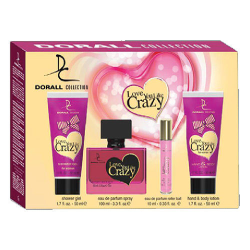 LOVE U LIKE CRAZY GIFT SET 4 PCS Perfume For Women EDT DORALL COLLECTION