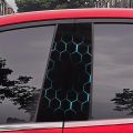 2PCS Honeycomb Side Car Stickers and Decals, HD Printed Car B-Pillar Sticker. 
