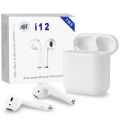 TWS I12 Airpods_ with Super Sound & High Quality Touch m10 Sensors True Stereo Headphones with Built in Mic 10m Transmission Bluetooth Wireless Earbuds , Charging Case Sport Headset for all Bluetooth Smart devices. 