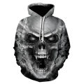 Men Women Hoodie Sweatshirt Mask Beautiful Skull 3D Print Sports Gothic Style Retro Hip Hop Skull Skull Black Men's Clothing. 