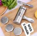 Stainless Steel Noodle And Pasta Maker Machine With Plastic Handle Nimko Kitchen Accessories Press Nimco Snack Maker Stainless Steel with 3 blades. 