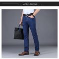 Brand New 2021 Summer Men Jeans Pants Smart Casual Breathable Mid Slim Fit Stretchable Jeans. 