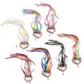 Rainbow Hand Ribbon Bells Wind Wand Dancing Ribbon Streamer Cloud Wood Montessori Sensory Educational Toy Сортеры doces. 