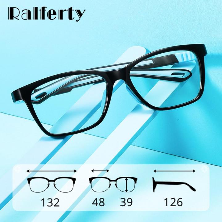 Ralferty Quality Children's Glasses Anti Blue Light Computer Anti-glare Glasses Frame Kids 0 Diopter Prescription Optic Frames