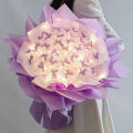Diy Butterfly Bouquets Handmade Butterfly Flower Material Package Bouquet with Light String Wedding Decor Gift for Girlfriend. 
