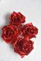 satin silk flowers/artificial handmade flowers-pack of 6. 