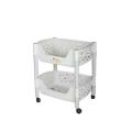 Multipurpose RackTwo and Three-tier Kitchen Rack with storage box vegetable & fruit rack storage rack 2 Layer and 3 laye Rack -Layer-Plastic 4 360 Degree Wheels 3 Story Storage trolly Portable Kitchen Home Multipurpose Good Quality Plastic - Random Colors. 