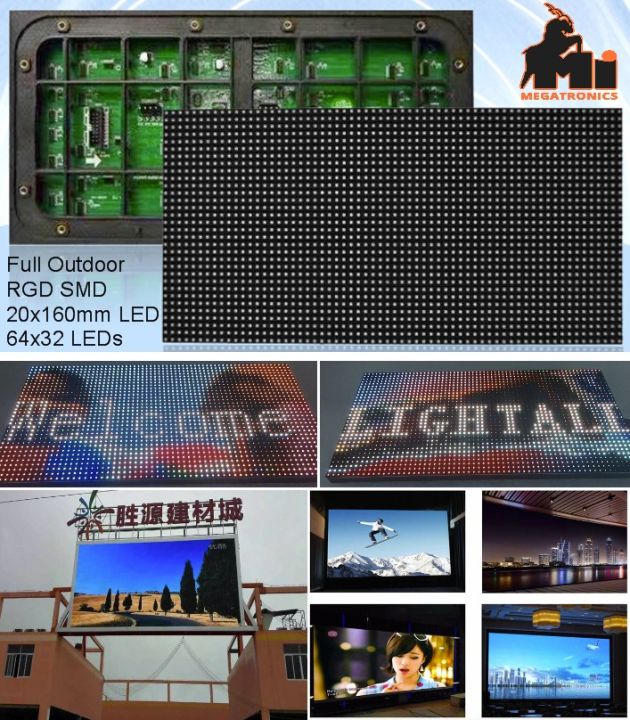 64x32 Matrix LED RGB P5 LED display Outdoor digit