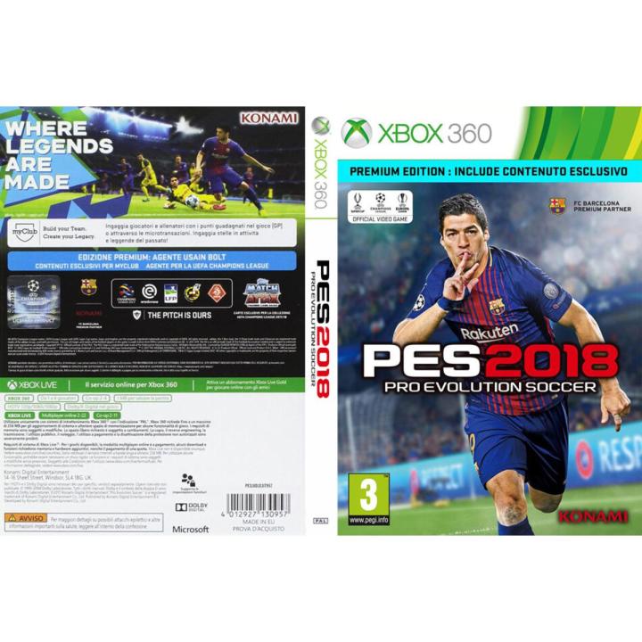 PES 2018 DVD for XBOX 360 JTAG Game Console
