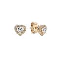 Earring 1 925 Sterling Silver Earrings Sparkling Freehand Heart Colored Cubic Zircon Earrings Women Fashion Jewelry Gift. 