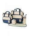 Baby Diaper Bag Set 5 Pieces - Navy Blue. 