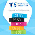 W5SV smart bracelet vibration alarm clock reminder sleep monitoring 24 hours pedometer rechargeable bracelet. 