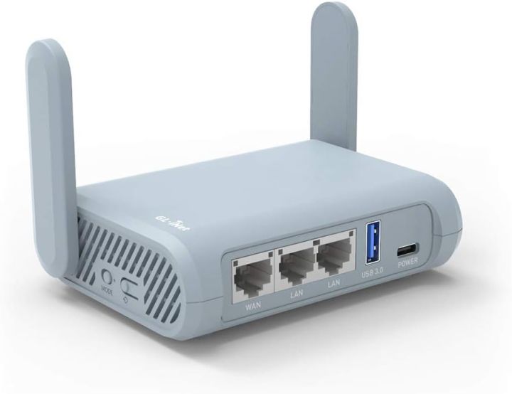 GL.iNet GL-MT1300 (Beryl) VPN Wireless Little Travel Router – Connect to Hotel WiFi & Captive Portal, USB 3.0, 3 Gigabit Ports, Range Extender, Assess Point, Pocket-Sized, MicroSD Slot, Easy to Setup